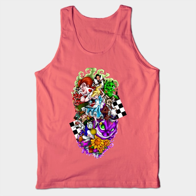 Alice in wonderland Tank Top by gabrielcardozoart